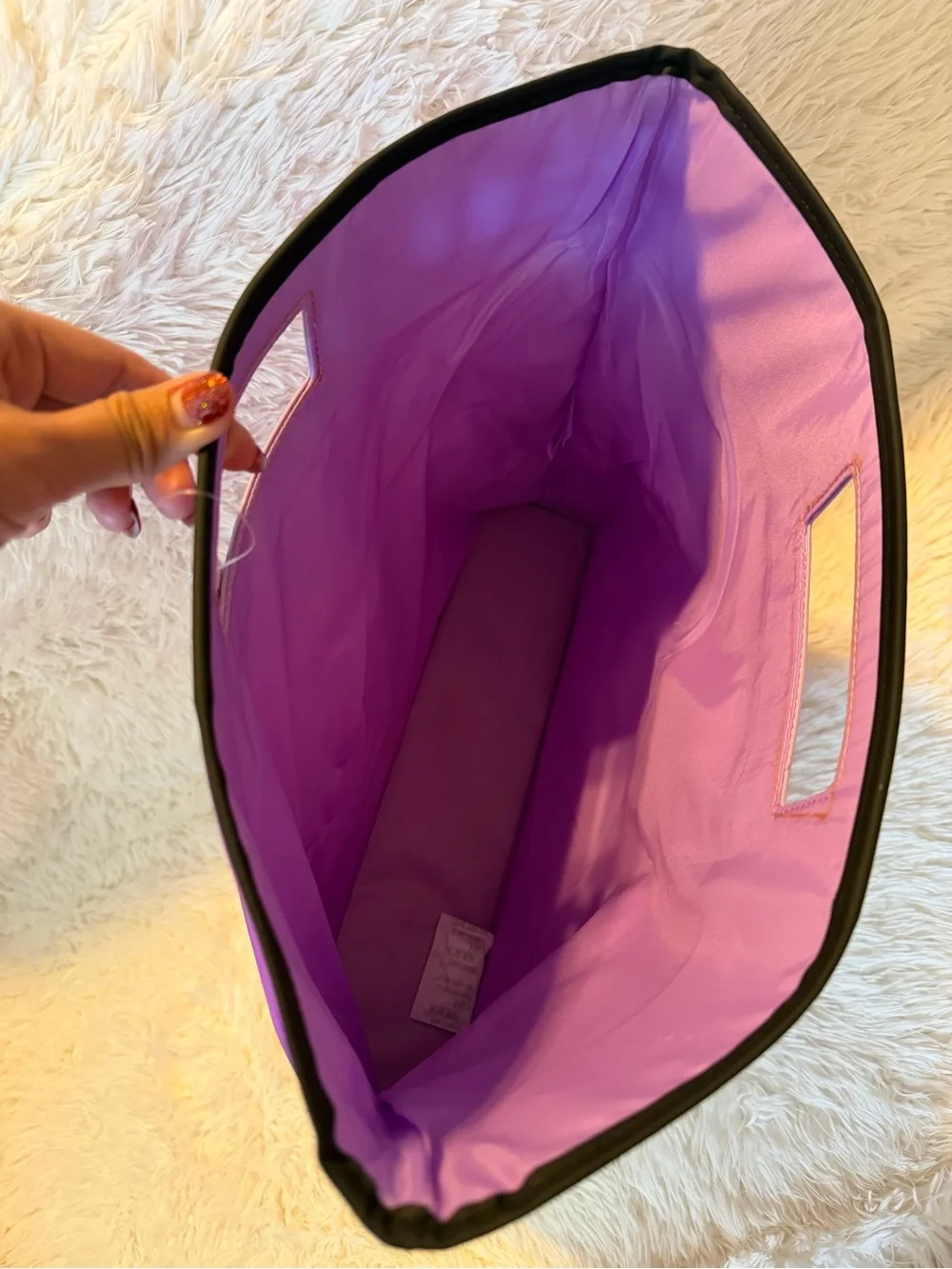Clinique Two-Tone Purple Tote/Handbag